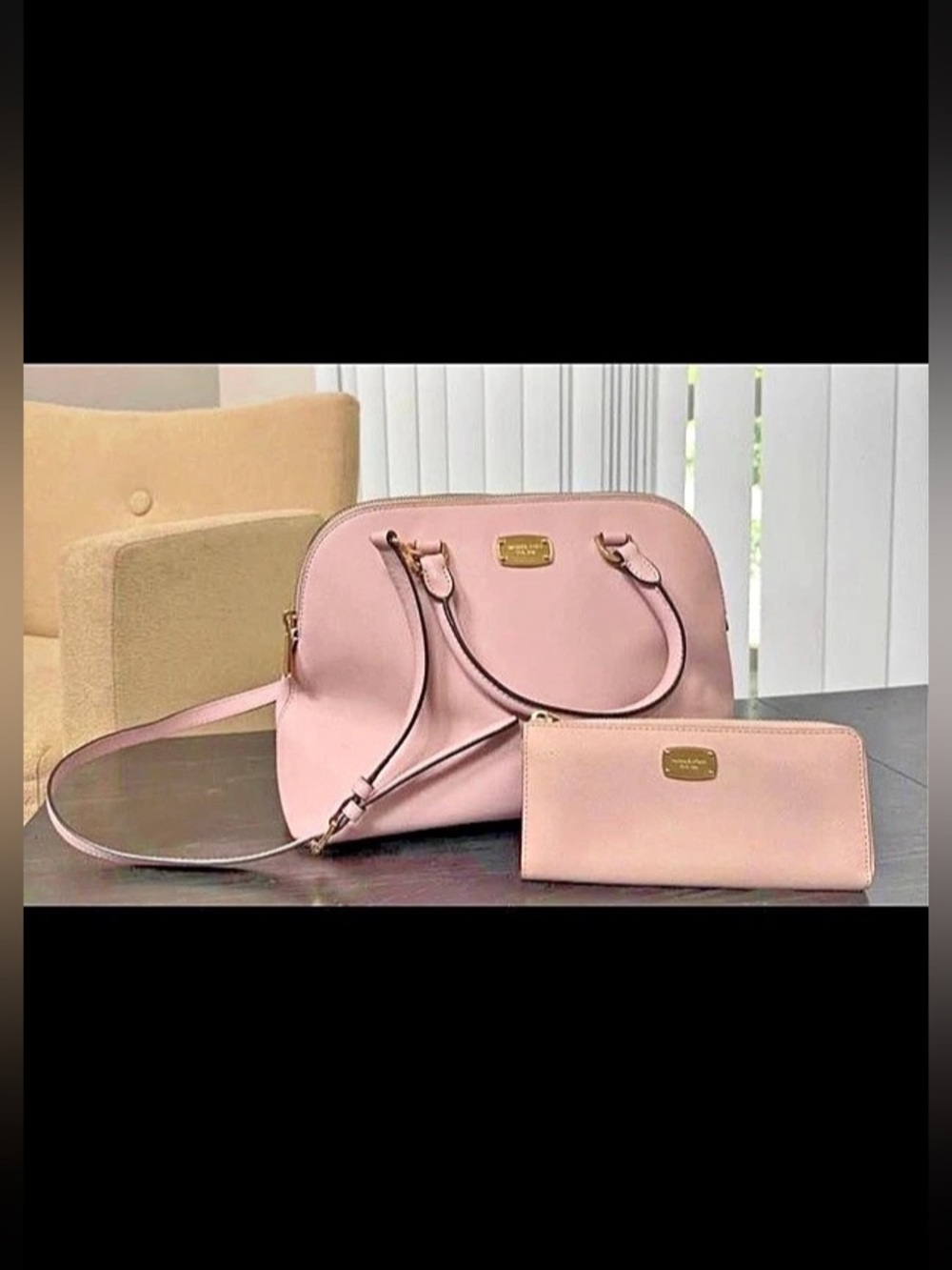 Michael Kors Emmy Large Dome Satchel Pink